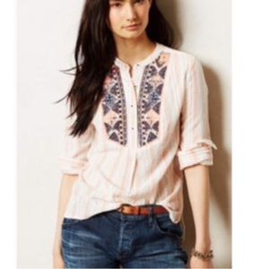 ANTHROPOLOGIE Holding Horses blouse